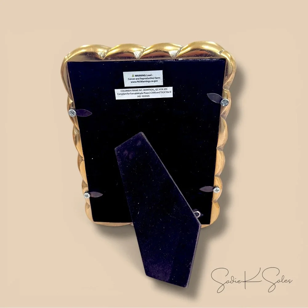 Better Homes & Gardens 5x7 Picture Frame – Gold‎ Rope Metal Tabletop Photo Frame